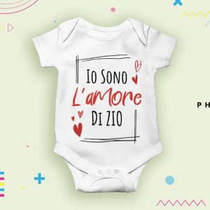 Body Neonato manica corta - Bodino - io sono l'amore di Zio