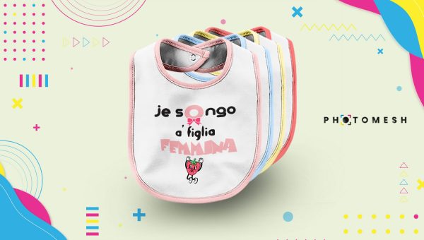 Bavaglini per neonati - Bavetto - Je song a' figlia femmena