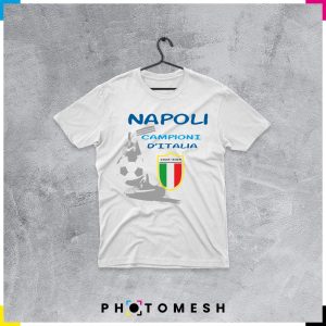 T-Shirt in cotone - Napoli Campione d'Italia - NAP001