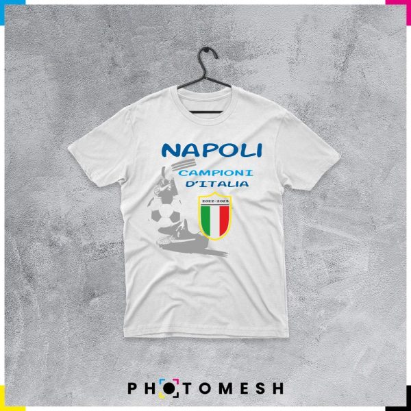 T-Shirt in cotone - Napoli Campione d'Italia - NAP001