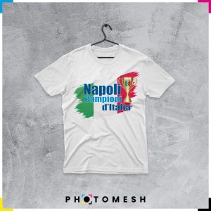 T-Shirt in cotone - Napoli Campione d'Italia - NAP002