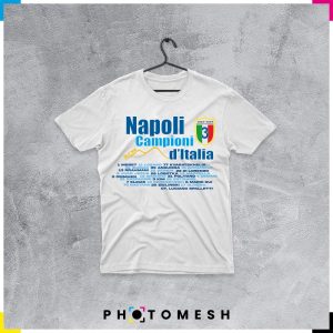 T-Shirt in cotone - Napoli Campione d'Italia - NAP003