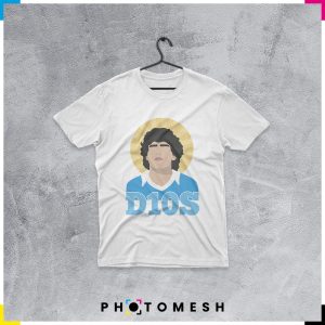 La T-shirt in cotone "Maradona D10S"