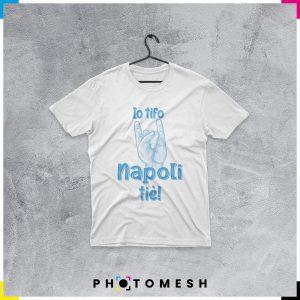 T-Shirt in cotone "Io Tifo Napoli Tiè"