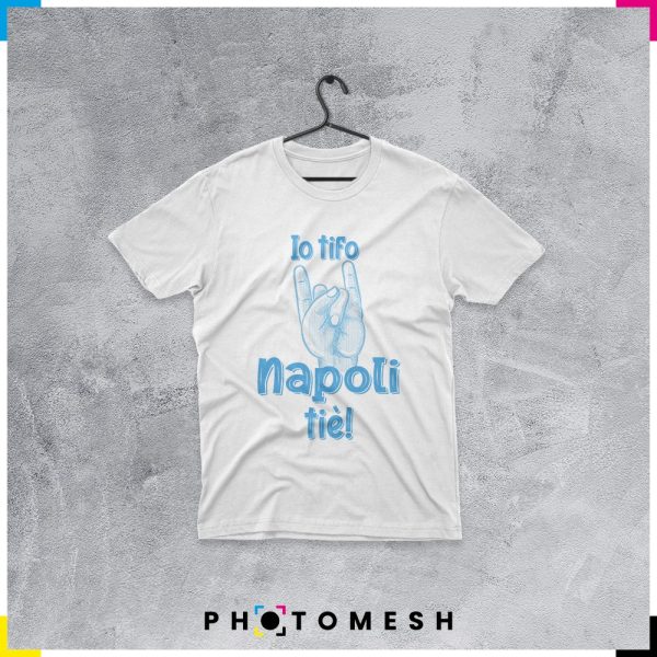 T-Shirt in cotone "Io Tifo Napoli Tiè"