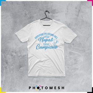 T-Shirt in cotone "Napoli torna Campione"