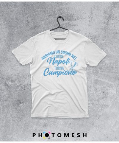 T-Shirt in cotone “Napoli torna Campione”