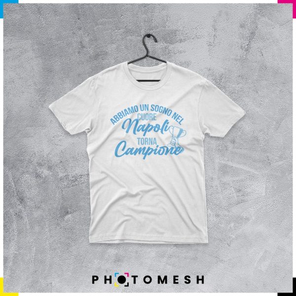 T-Shirt in cotone "Napoli torna Campione"