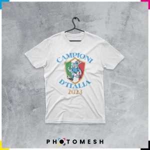 T-Shirt in cotone "Campioni d'Italia 2023"