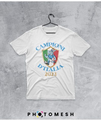 T-Shirt in cotone “Campioni d’Italia 2023”