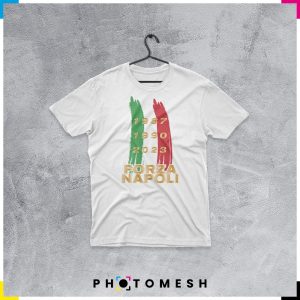 T-Shirt in cotone "1987 - 1990 - 2023 - Forza Napoli