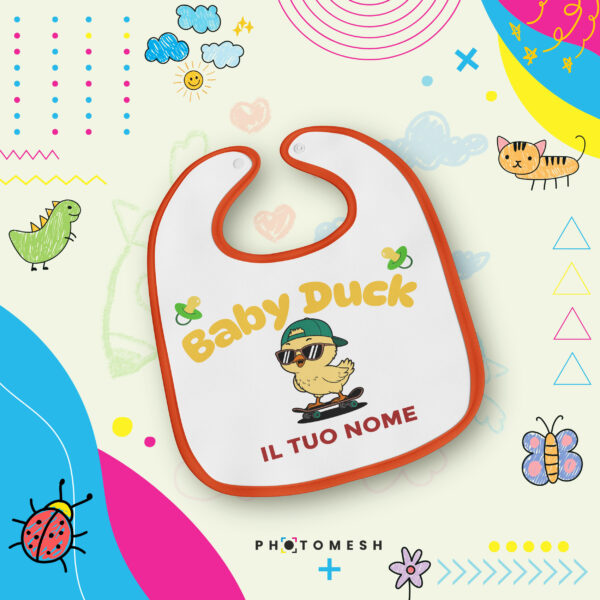 Bavaglino per neonati personalizzabile - BABY DUCK