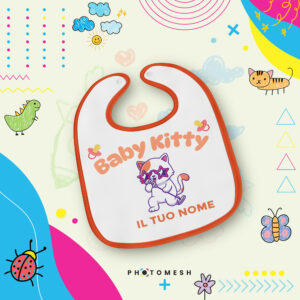 Bavaglino per neonati personalizzabile - BABY KITTY