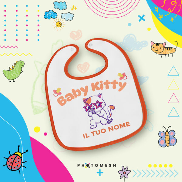 Bavaglino per neonati personalizzabile - BABY KITTY