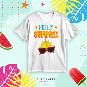 T-Shirt Cotone - Hello Summer!