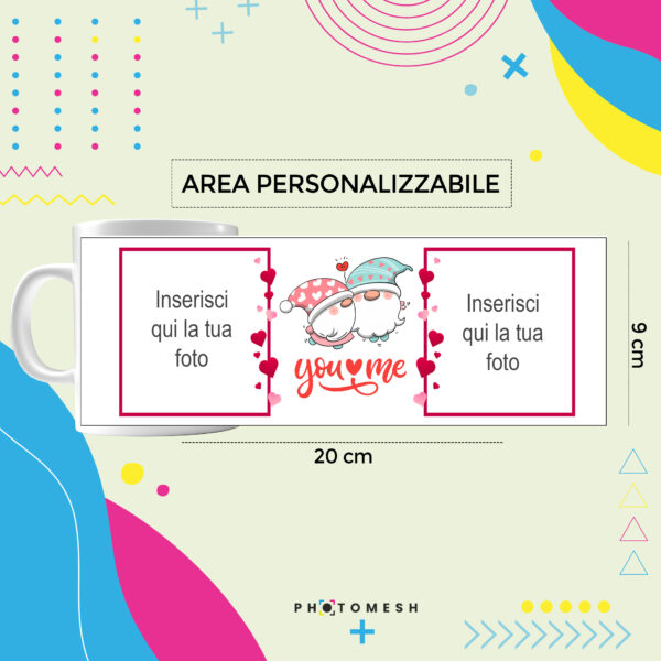 Tazza personalizzata – Gnomi Love – Foto - immagine 2